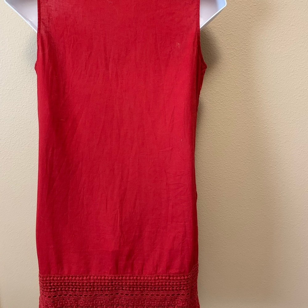 Cold water Creek Linen Blend Embroidered Dress L - Picture 4 of 7